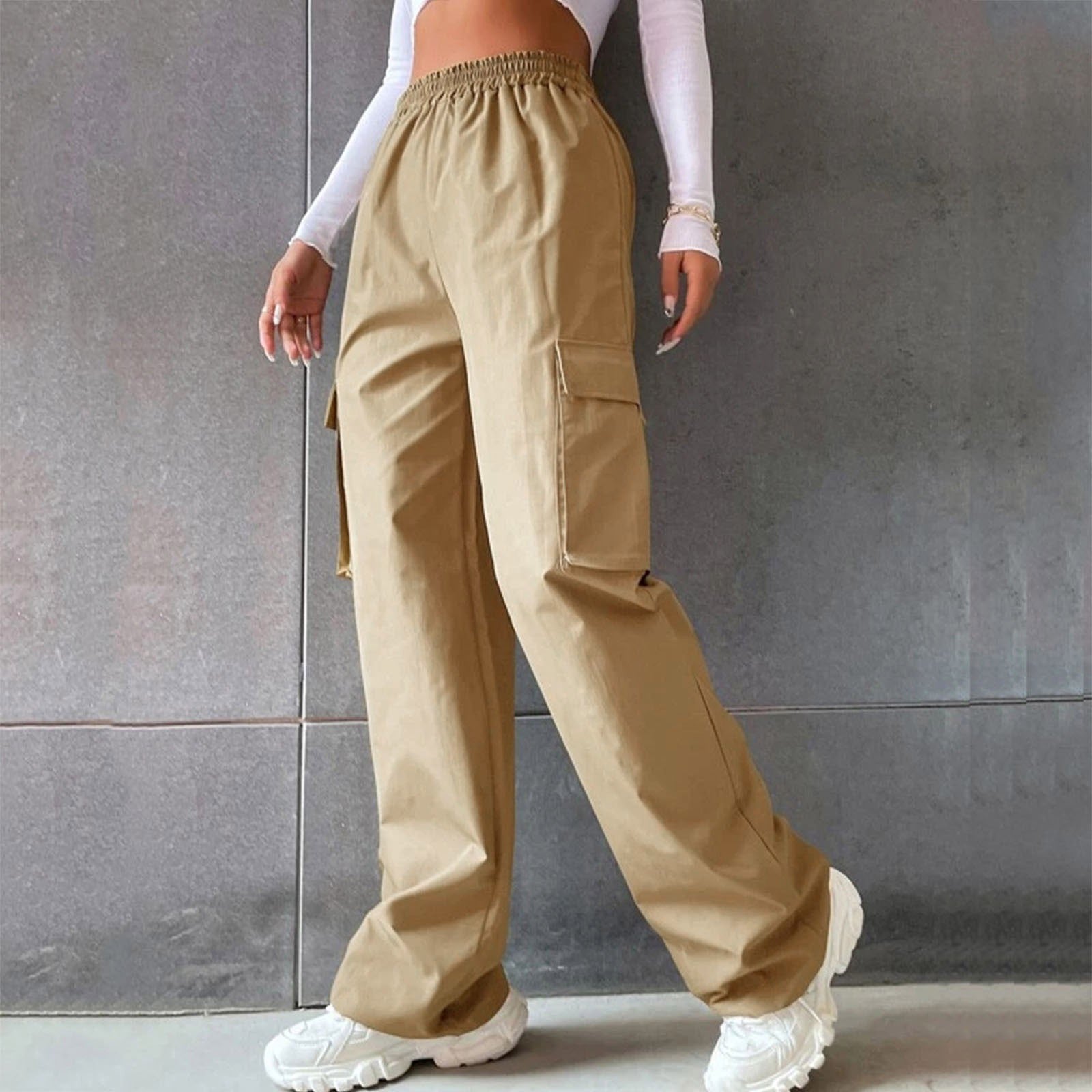 High Waist Season Wide Leg Straight Loose Pants