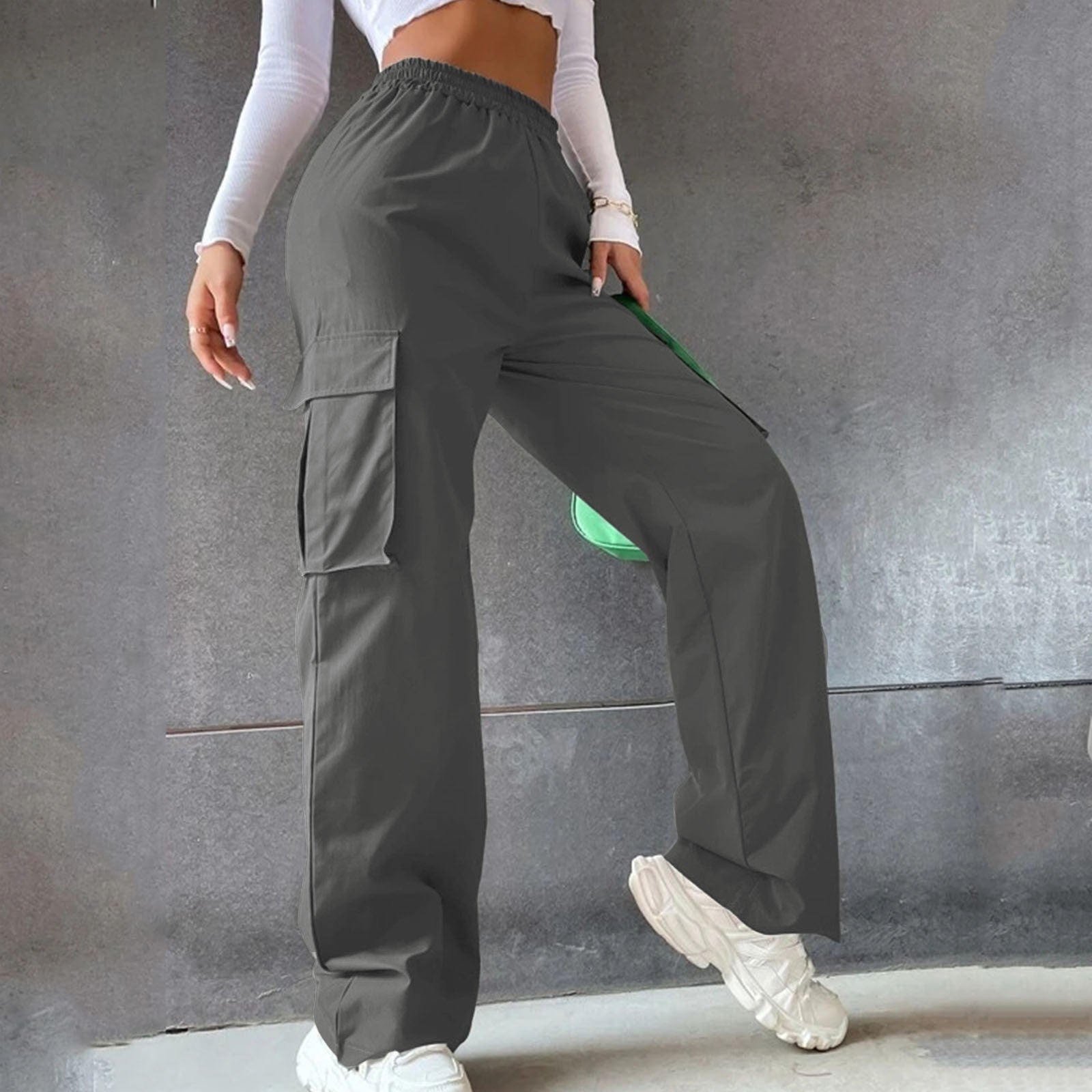 High Waist Season Wide Leg Straight Loose Pants