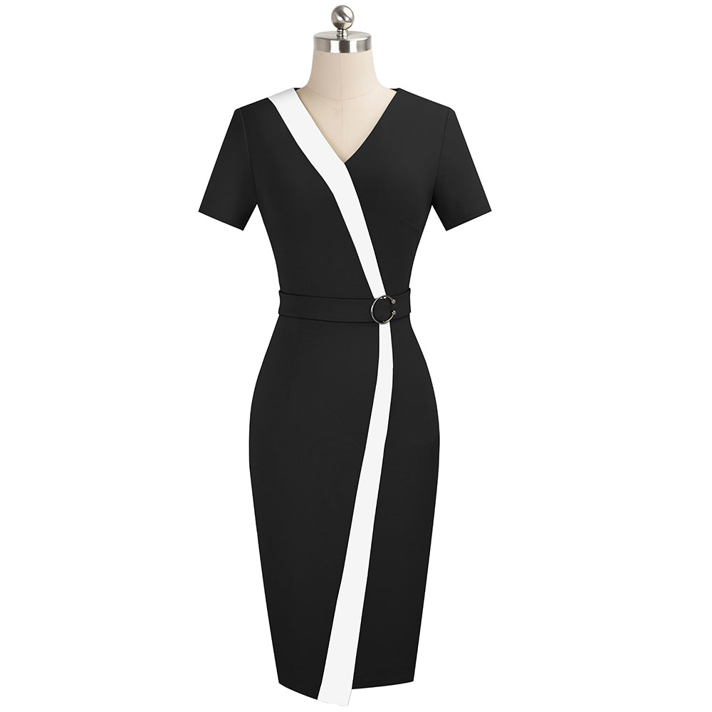 Women`s Stylish Business Party Dress - Woman`s Clothing