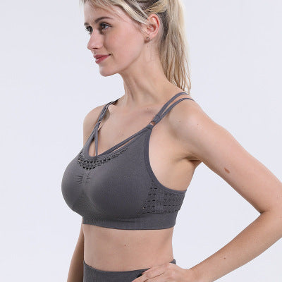 Women`s breathable Sports Bra without steel ring