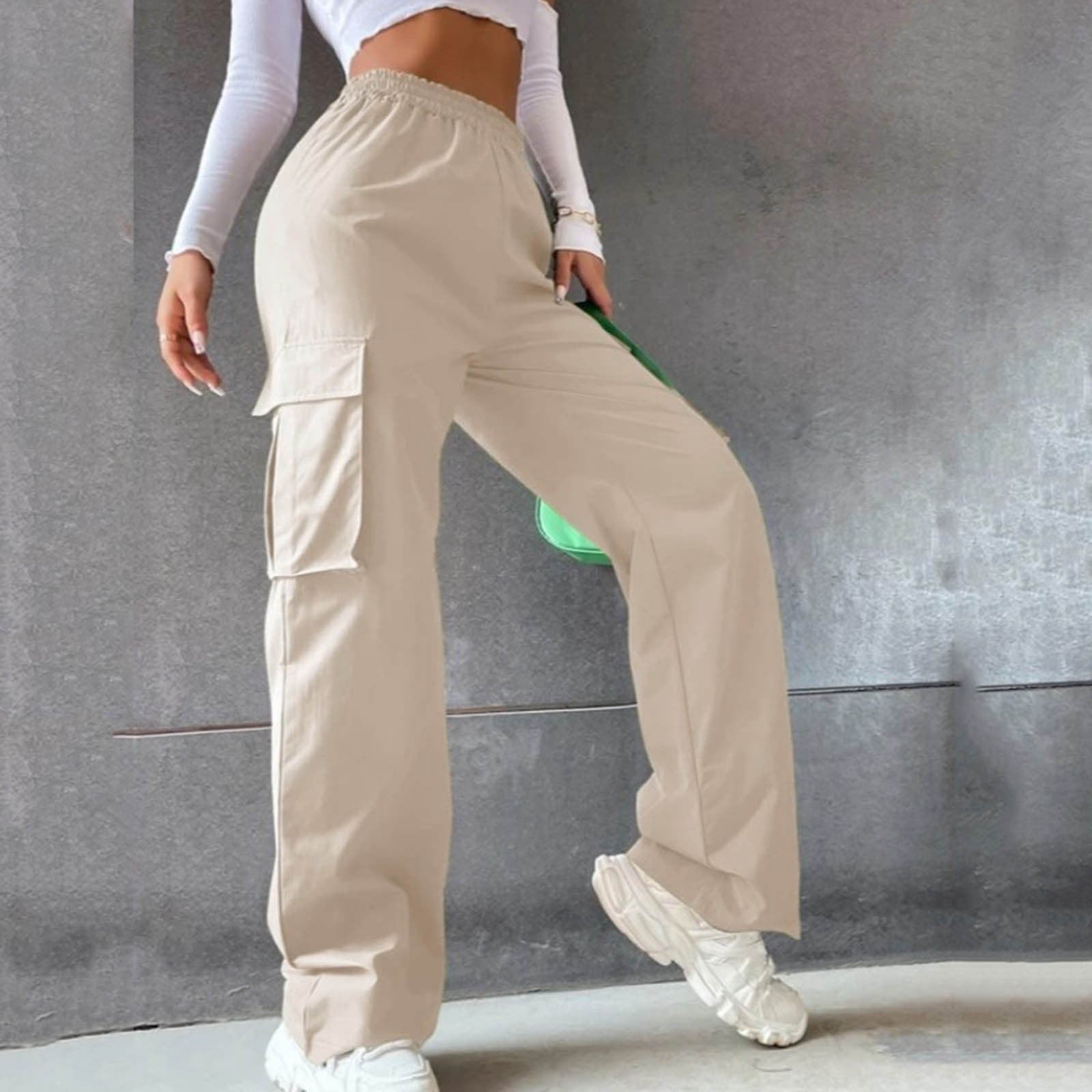 High Waist Season Wide Leg Straight Loose Pants