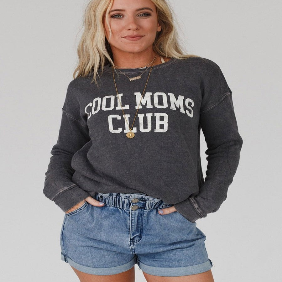 Letter Print Pullover Sweater Long-sleeved Top