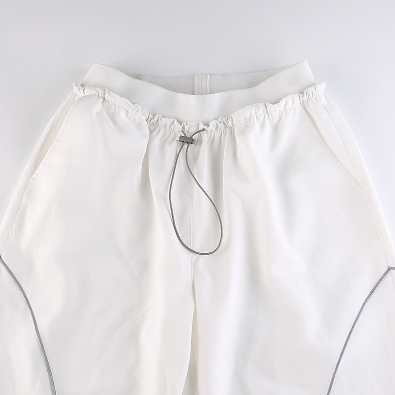 Stylish Vibrant High Waist Elastic Drawstring Lounge Pants