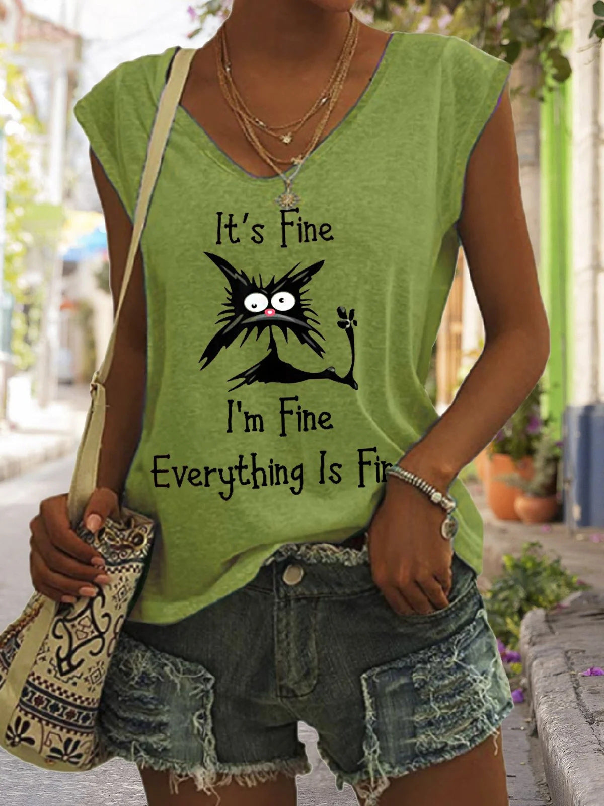 I`m only talking to my dog today Short Sleeved T-Shirt - Woman`s Clothing