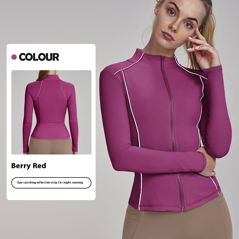 Yoga Fitness Fleece lined Top for Women