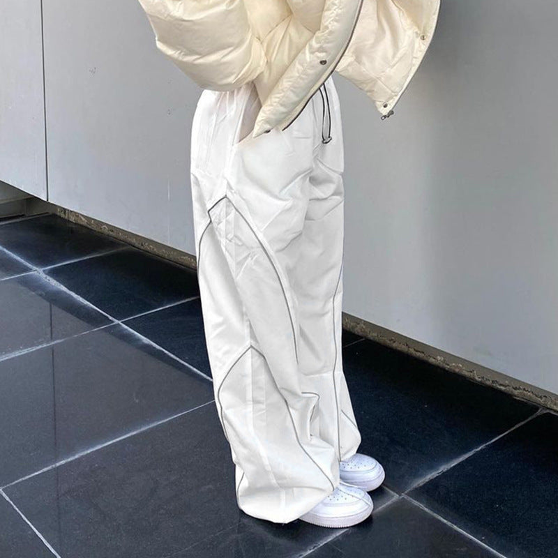 Stylish Vibrant High Waist Elastic Drawstring Lounge Pants