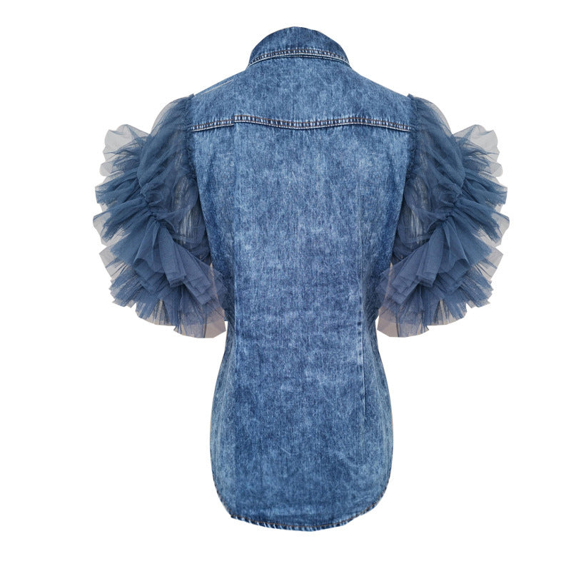 Woman`s Frayed Denim Jacket