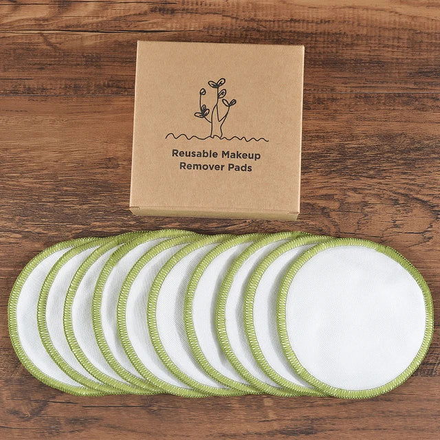 Bamboo Makeup Remover Pads 10 Pieces - Woman`s Clothing