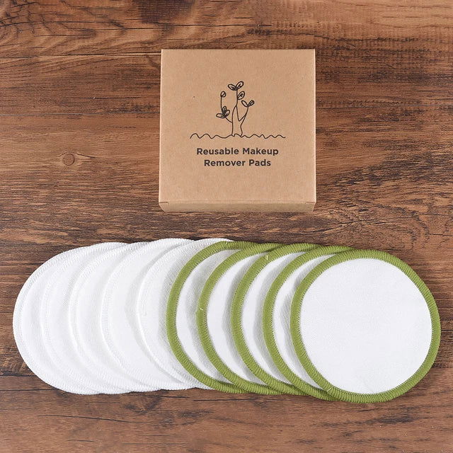 Bamboo Makeup Remover Pads 10 Pieces - Woman`s Clothing