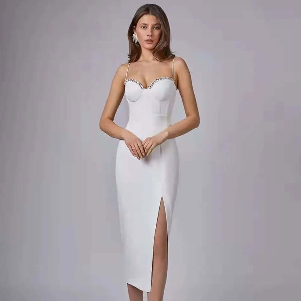 Beaded Bodycon Party Dress Chic - Woman`s Clothing