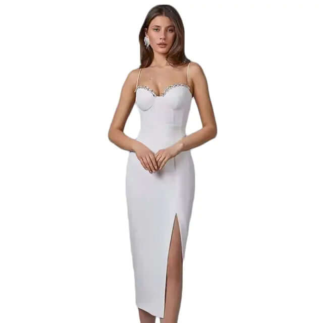 Beaded Bodycon Party Dress Chic - Woman`s Clothing