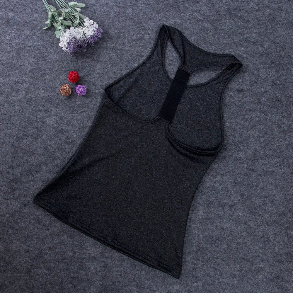 Casual Sleeveless Women Yoga ShirtCasual Sleevelessactivewear