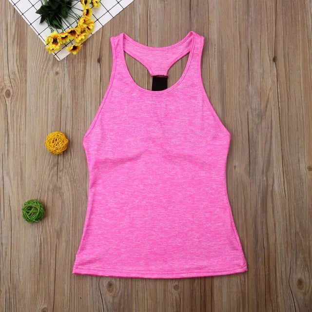 Casual Sleeveless Women Yoga ShirtCasual Sleevelessactivewear