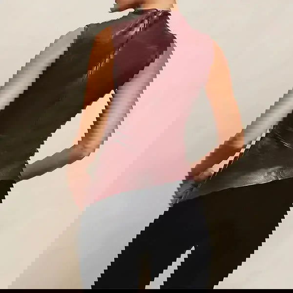 ChicZip Pleated Top - Woman`s Clothing