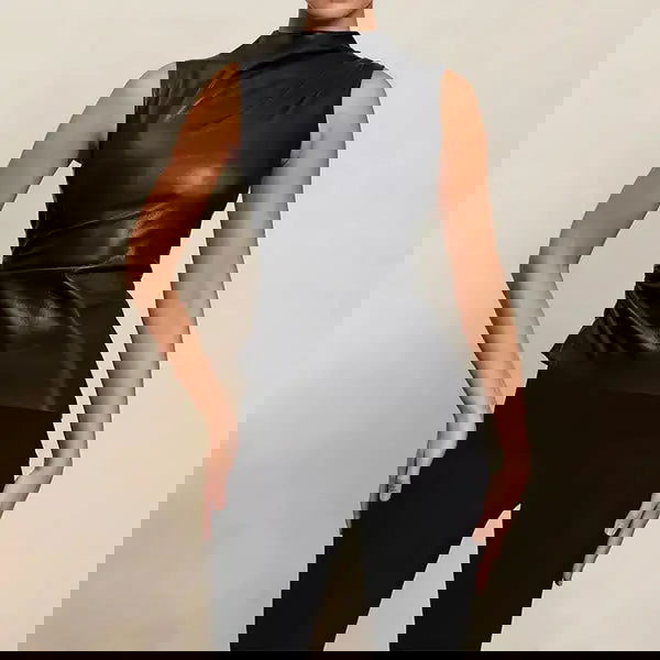 ChicZip Pleated Top - Woman`s Clothing