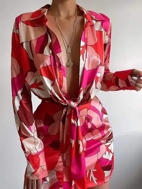 Spring Lantern Sleeve Elegant Mini DressLantern Sleeve