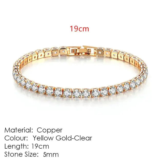 Fashionable Multicolour Tennis Bracelet For Women - Woman`s Clothing