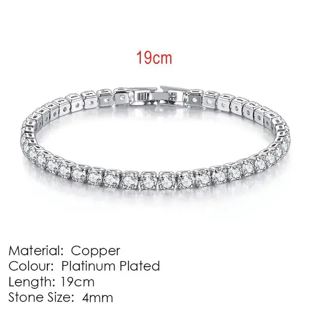 Fashionable Multicolour Tennis Bracelet For Women - Woman`s Clothing