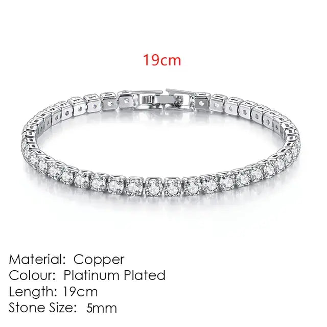 Fashionable Multicolour Tennis Bracelet For Women - Woman`s Clothing