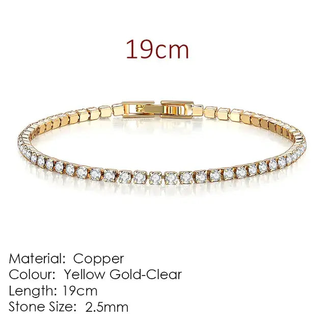 Fashionable Multicolour Tennis Bracelet For Women - Woman`s Clothing