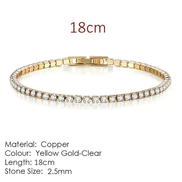 Fashionable Multicolour Tennis Bracelet For Women - Woman`s Clothing