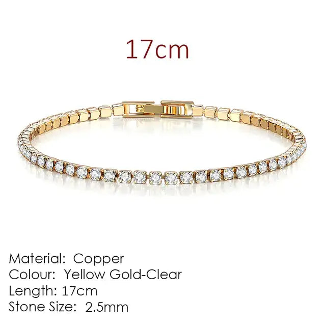 Fashionable Multicolour Tennis Bracelet For Women - Woman`s Clothing