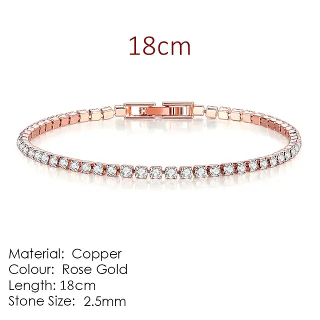 Fashionable Multicolour Tennis Bracelet For Women - Woman`s Clothing