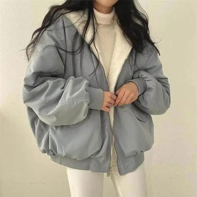 Fluffy Thick Warm Women`s Fleece - Woman`s Clothing