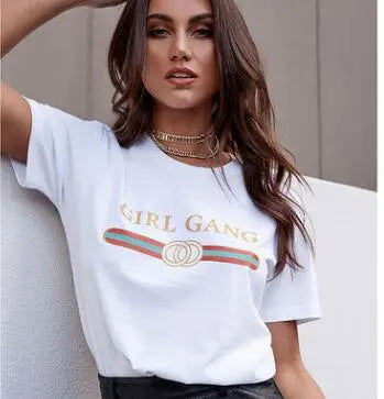 Girl Gang T Shirt - Woman`s Clothing