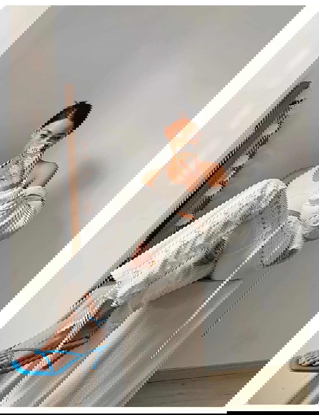 High Waist Slim Lace Pants - Woman`s Clothing