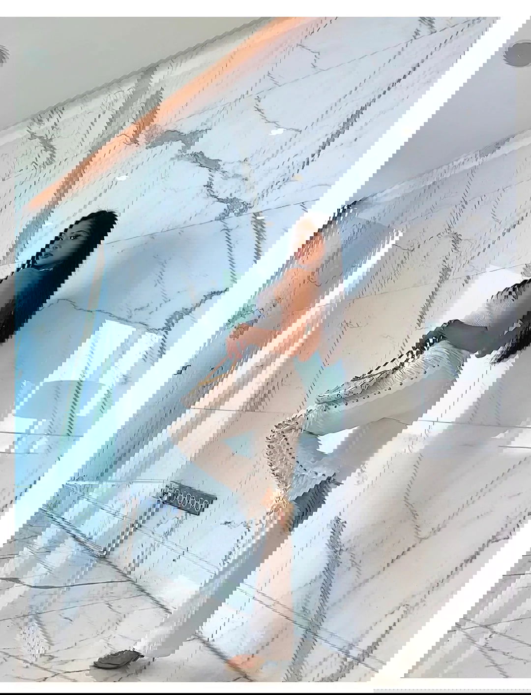 High Waist Slim Lace Pants - Woman`s Clothing