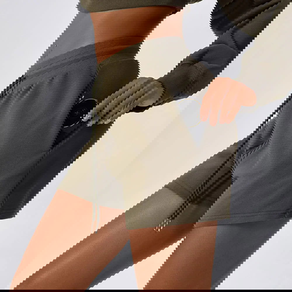 Loose Fit Drawstring Shorts - Woman`s Clothing