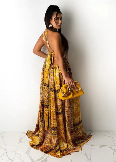 New Floral Print Summer Dress - Woman`s Clothing