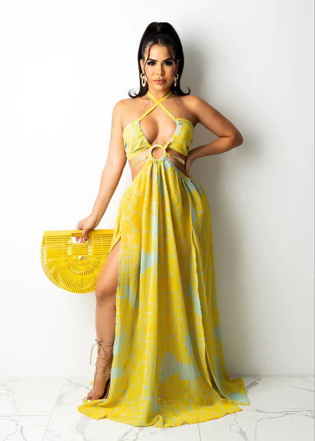 New Floral Print Summer Dress - Woman`s Clothing