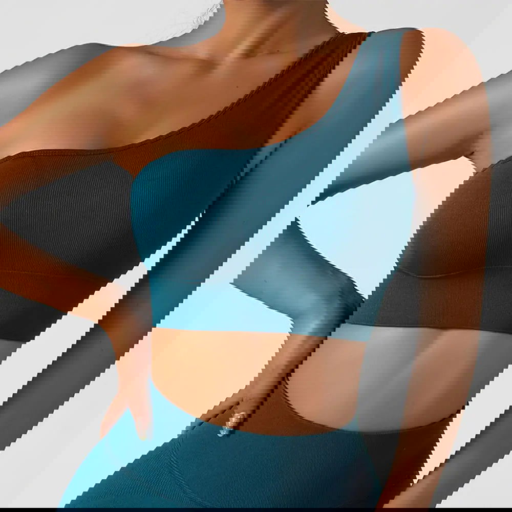 Sexy Oblique One Shoulder Top - Woman`s Clothing