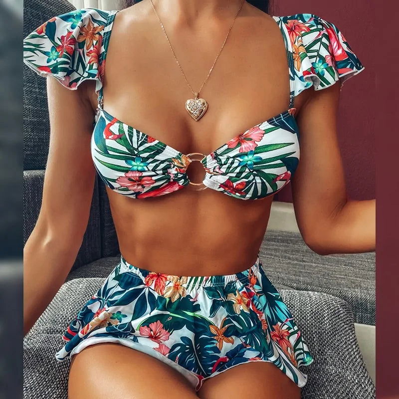 Swimsuit High Waist Bikini - Woman`s Clothing