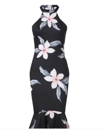 Woman`s Off-Shoulder Floral Dress