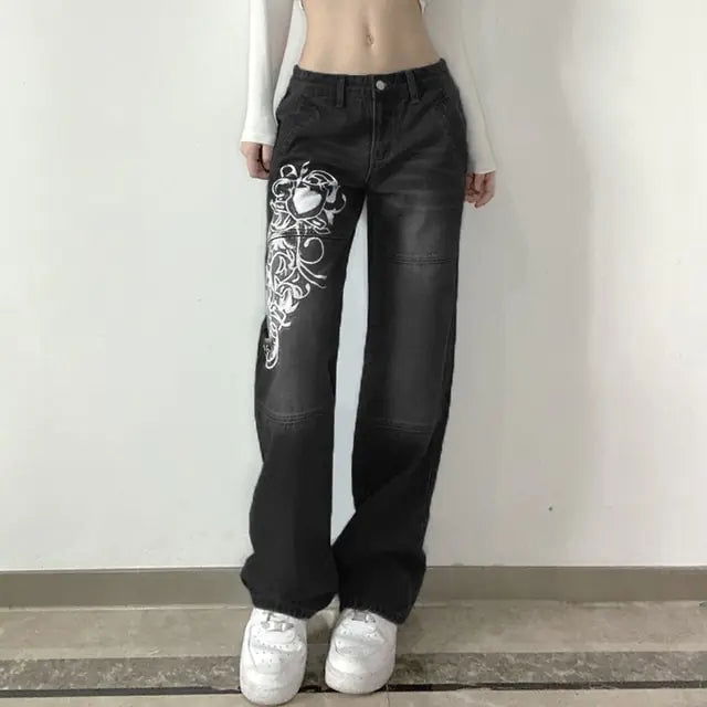Vintage Cargo Pants Indie Aesthetics - Woman`s Clothing