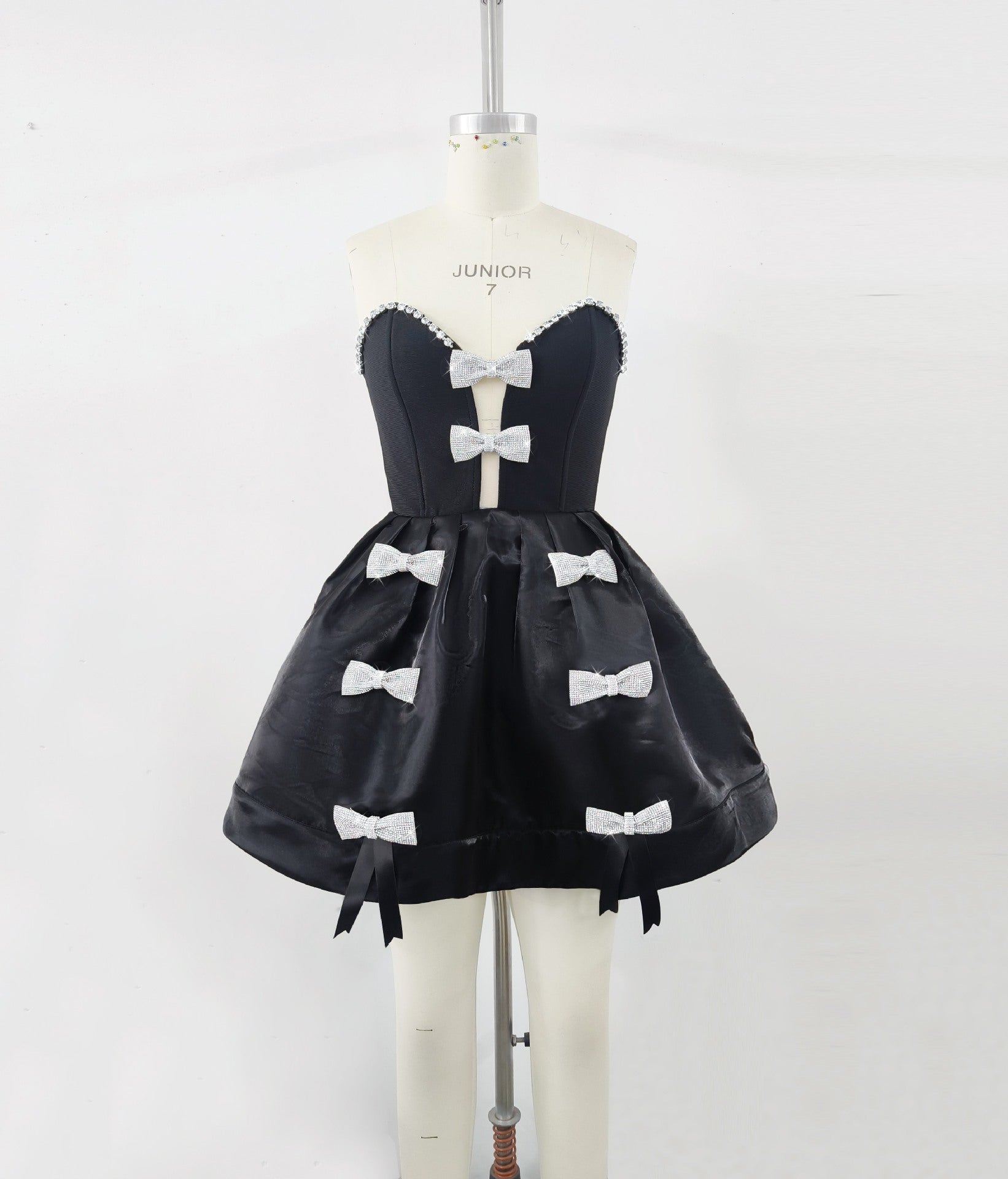 Bowknot Diamond Birthday Party Formal Dress - Woman`s Clothing