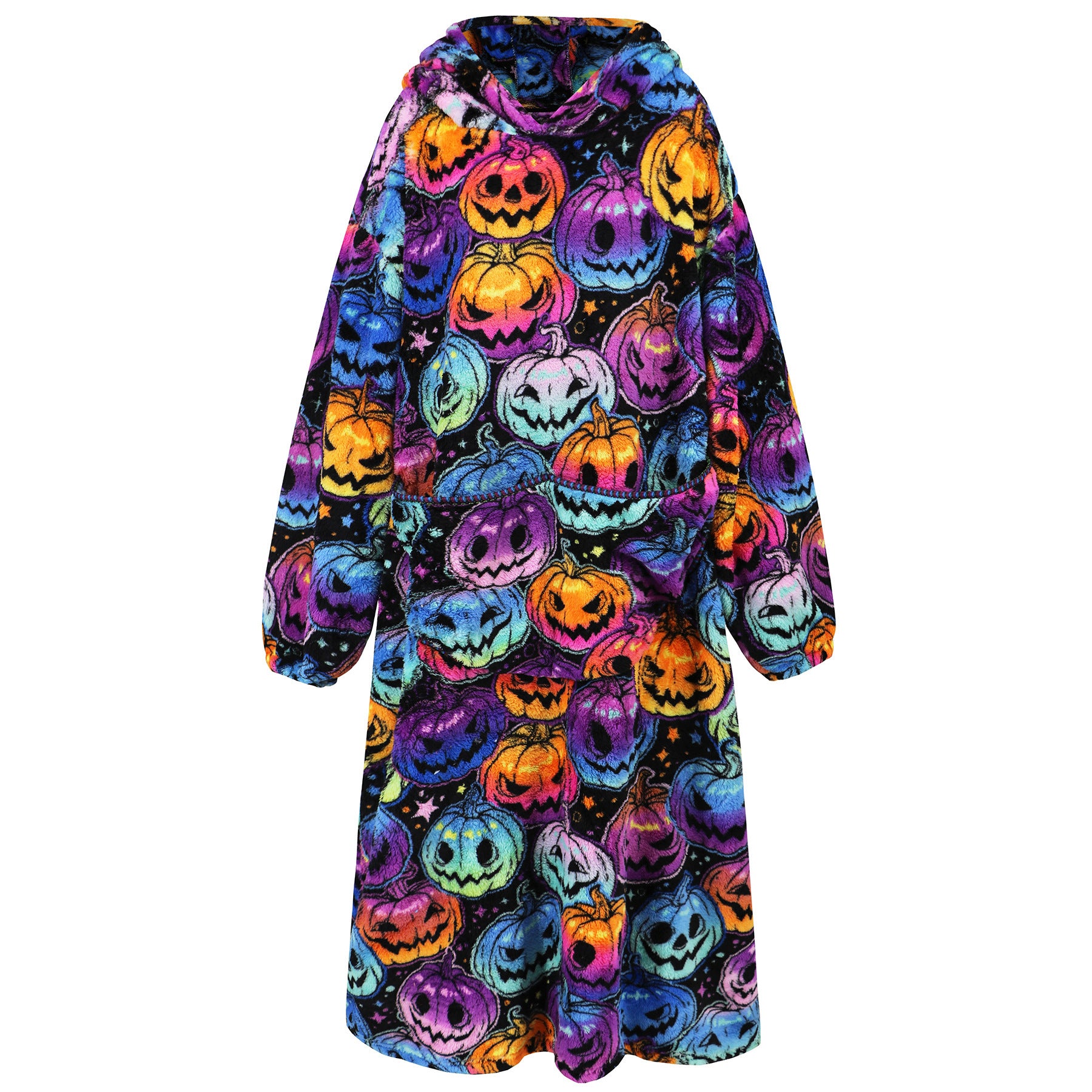 Thick Pullover Coral Fleece Hooded Warm Nightgown