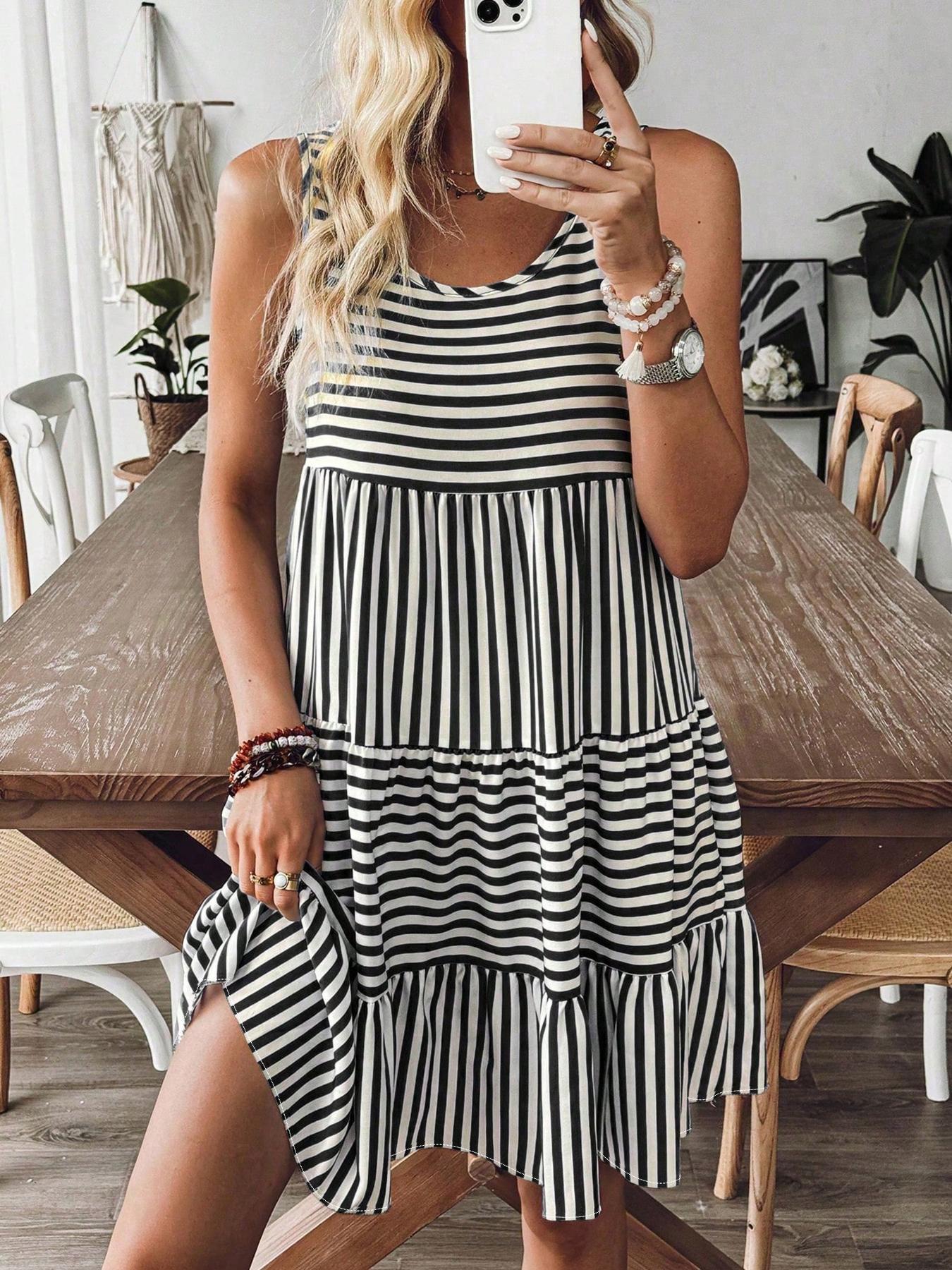 Fashionable Loose Sleeveless Dress For Women - Woman`s Clothing