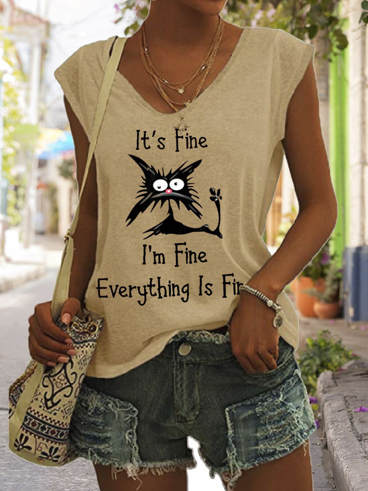 I`m only talking to my dog today Short Sleeved T-Shirt - Woman`s Clothing