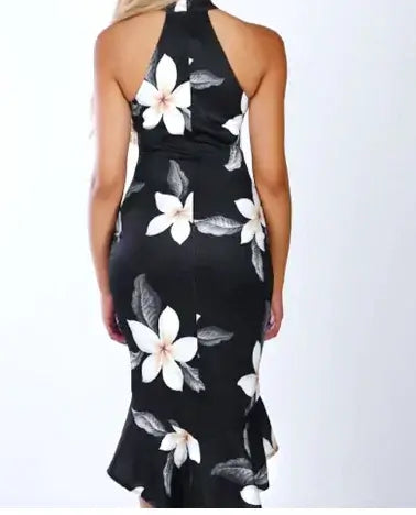 Woman`s Off-Shoulder Floral Dress