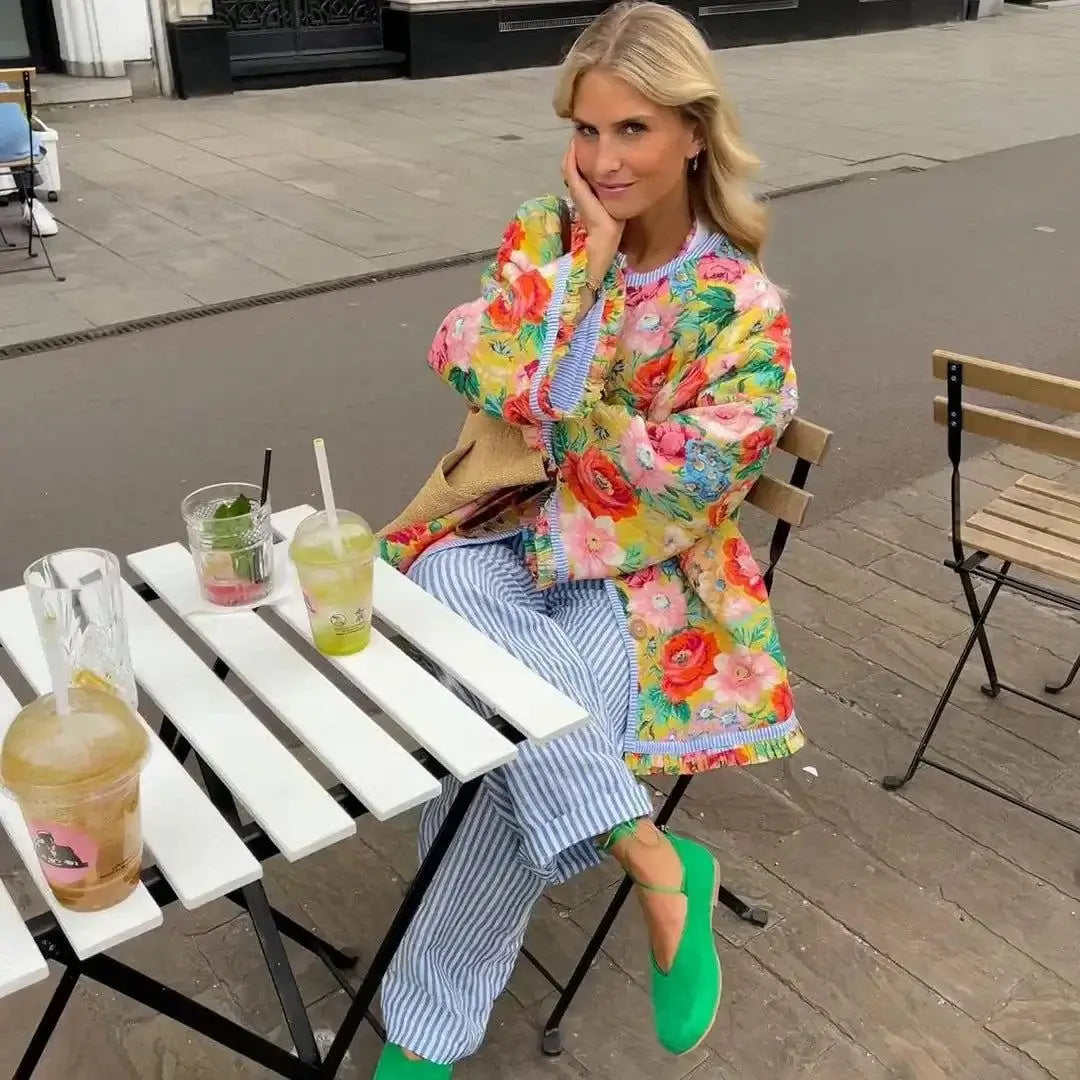 Chic & Versatile Floral Patchwork JacketFloral Patchwork Jacket