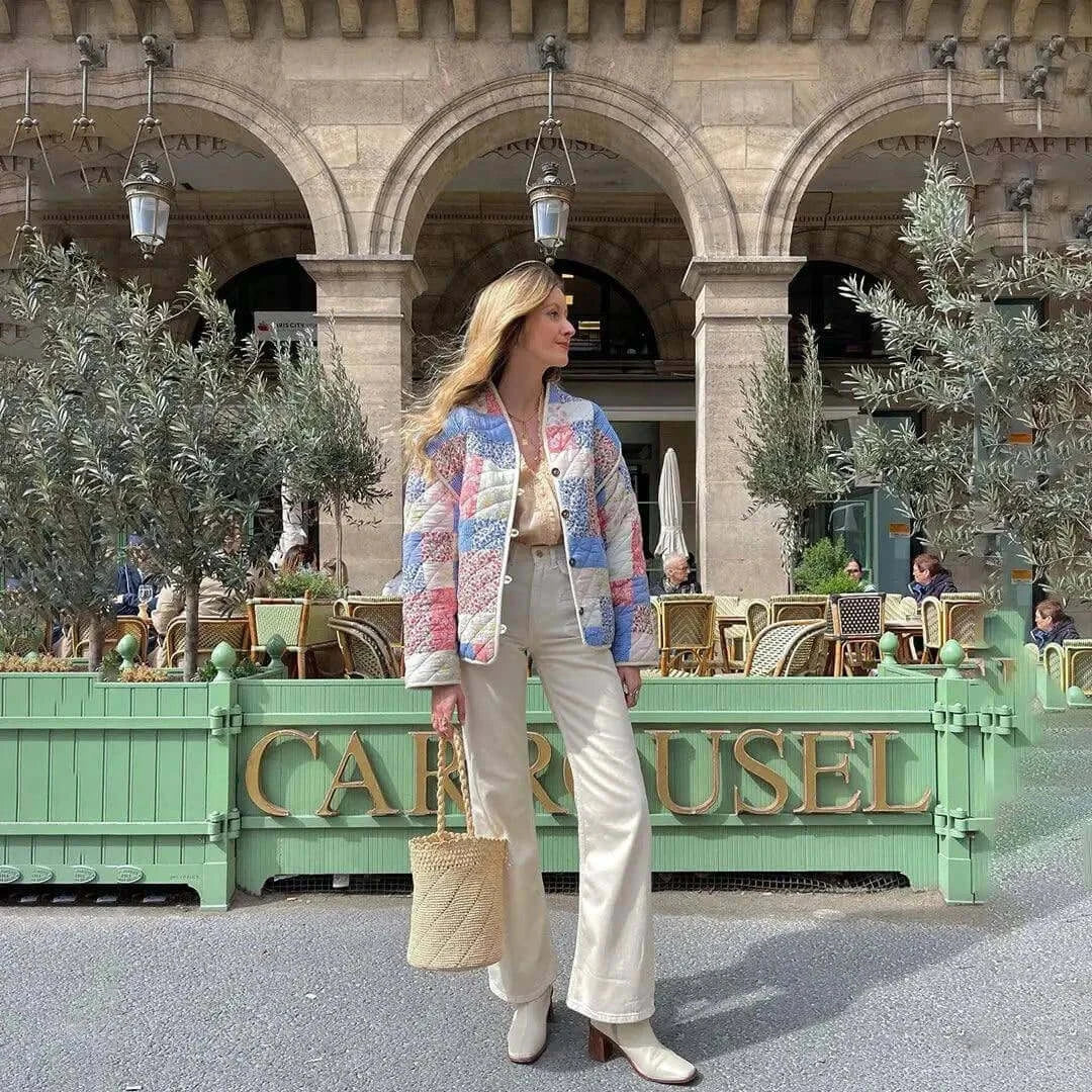 Chic & Versatile Floral Patchwork JacketFloral Patchwork Jacket