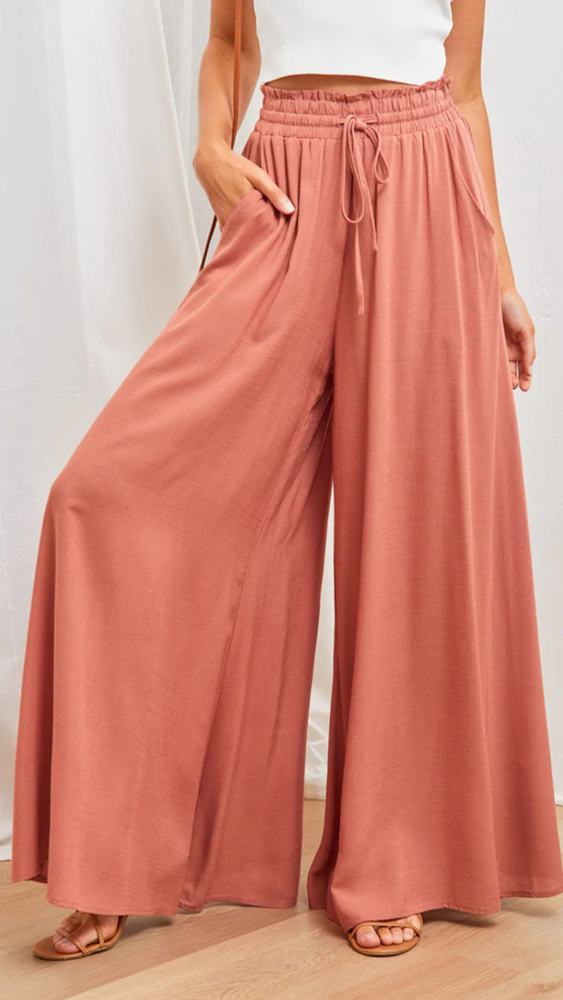 Wide Leg Loose Comfy Sweatpants With Pockets