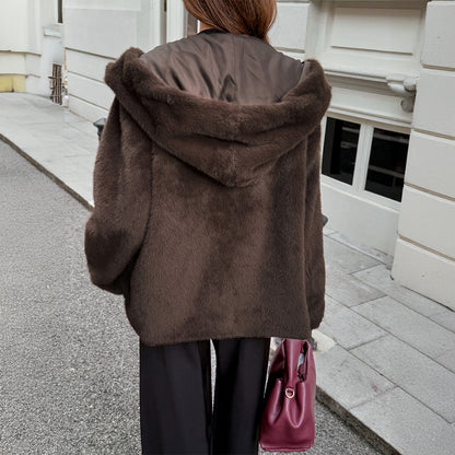 Fashionable Fur Collar Women&