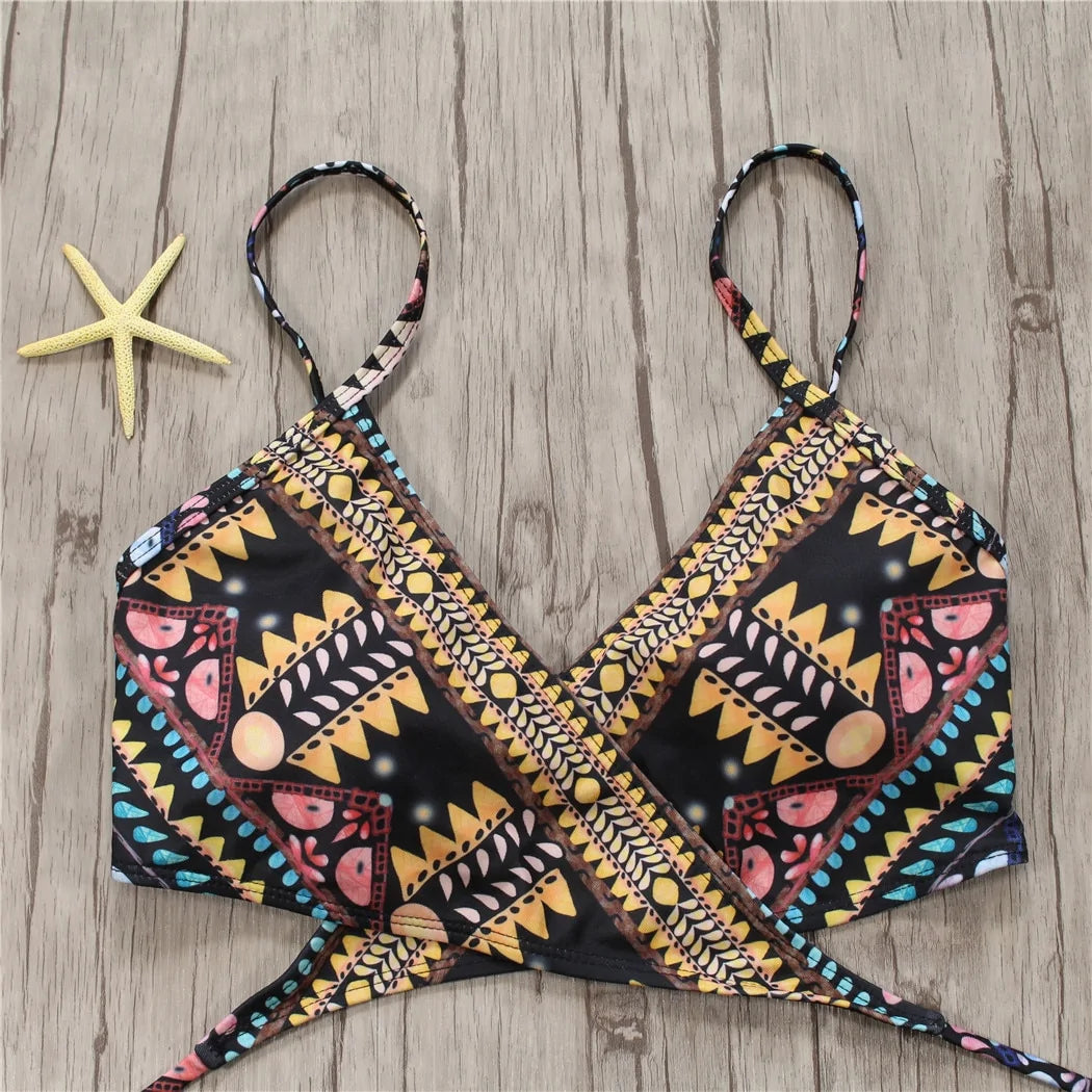 Aztec Bandage Biquini String Bikini