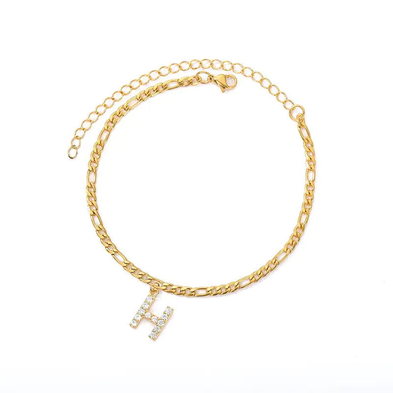 Personalized Initial Anklet – Add Elegance to Your Style