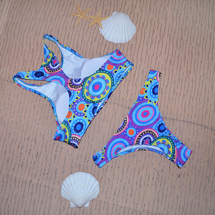 New Low Waist Triangle High Neck Brazilian Swimsuit - Woman`s Clothing